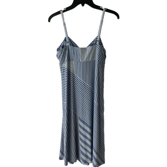 Blue Striped Women's Dress - Picture 5 of 10